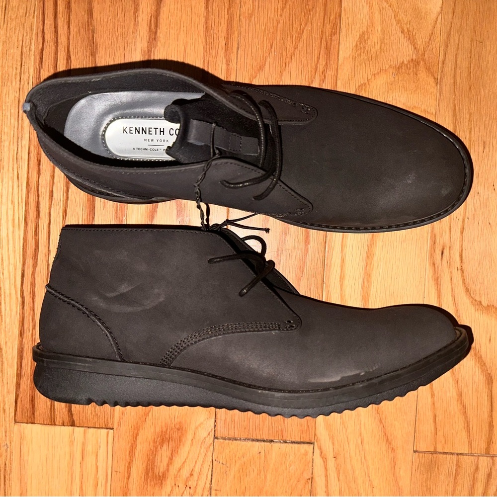 NWT Kenneth Cole | Men's Finnegan Chukka Shoes | Black | Size 11